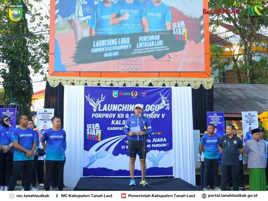 Bupati Tanah Laut  Launching Logo Porprov XII dan Peparprov V Kalsel 2025