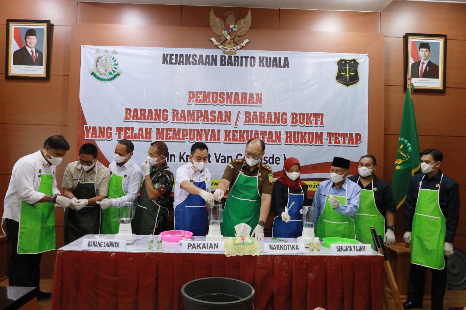 Pemusnahan Barang Rampasan, Kejari Marabahan Tegaskan Komitmen Penegakan Hukum