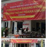 KEJARI HSS Musnahkan Barang Bukti Berbagai Kejahatan