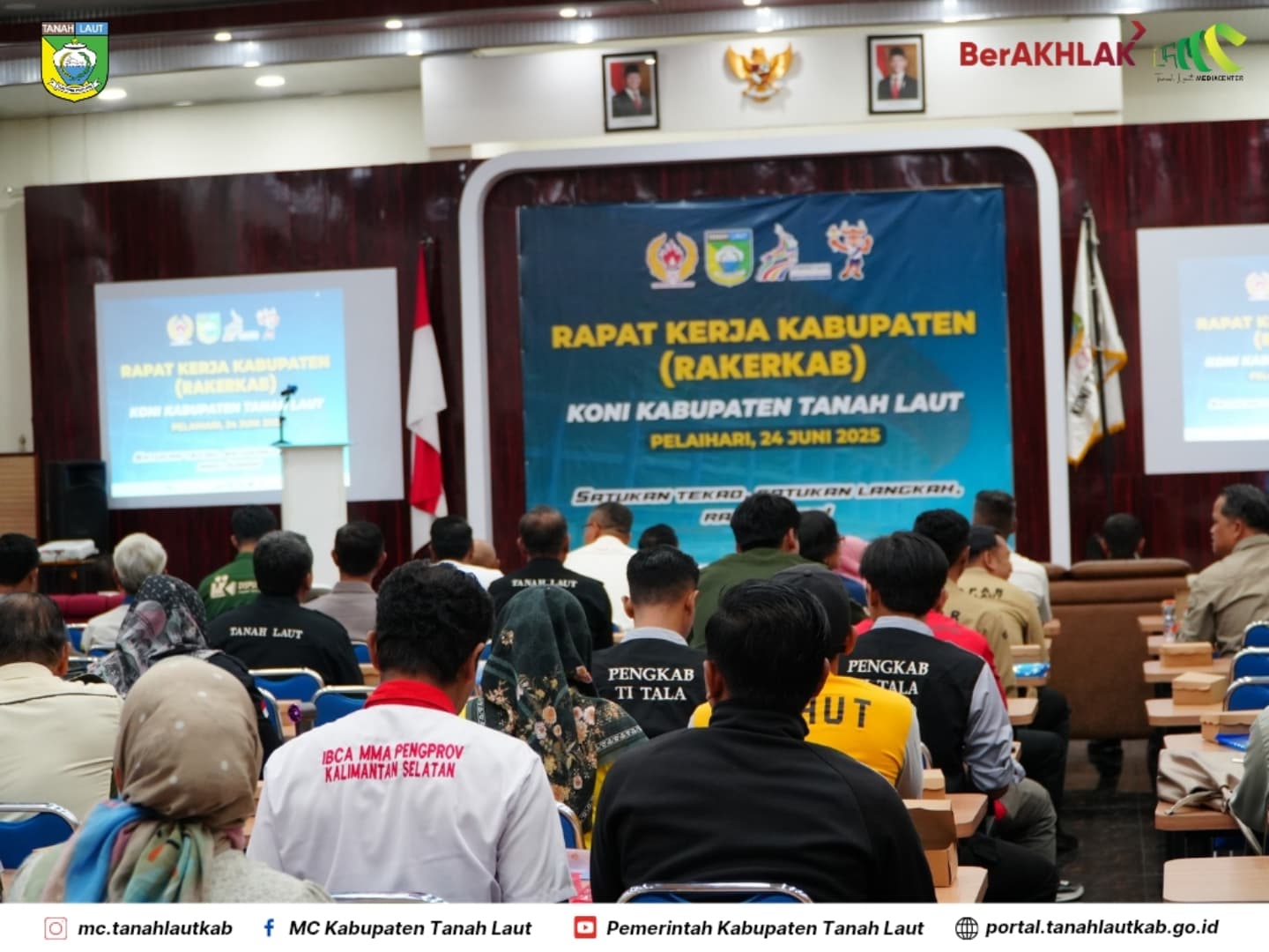Pesan Bupati di Rakerkab KONI Tala agar berorientasi pada prestasi,”