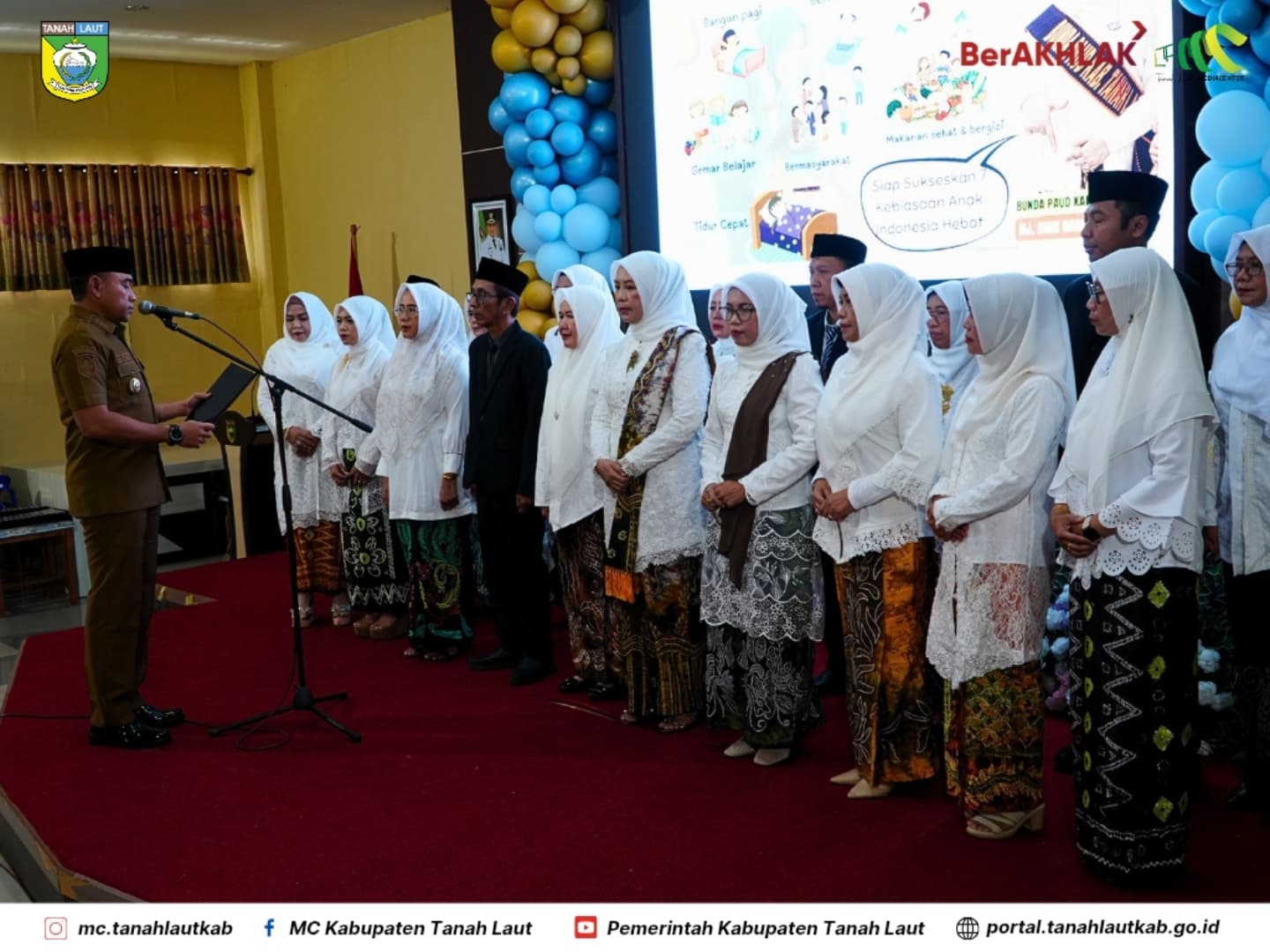 Bupati Rahmat  tegaskan peran strategis Bunda PAUD & Tim Pembina di Posyandu membentuk generasi sehat, cerdas, berakhlak mulia.