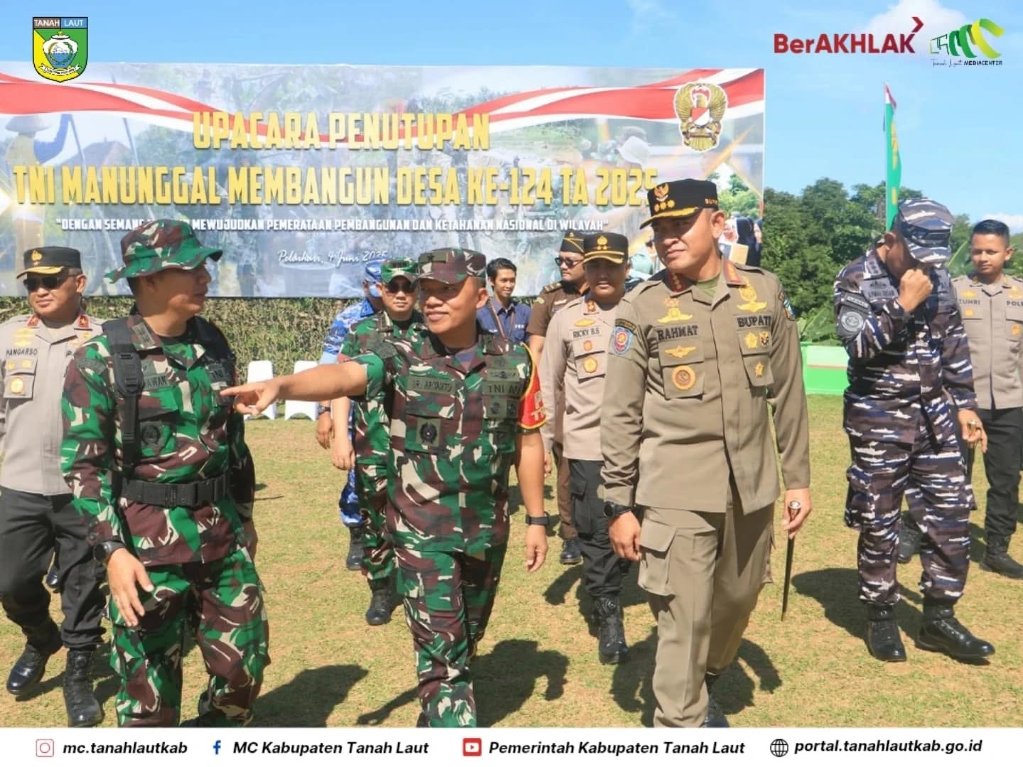 TMMD Ke-124 di Tala Resmi Ditutup, Rahmat Tegaskan Pemkab Tala Siap Lanjutkan Pengaspalan