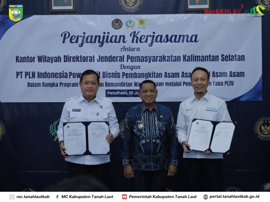 Wabup. Tanah Laut Apresiasi Kolaborasi Kementerian Imigrasi dan Pemasyarakatan Kalsel dengan  PLTU Asam-Asam