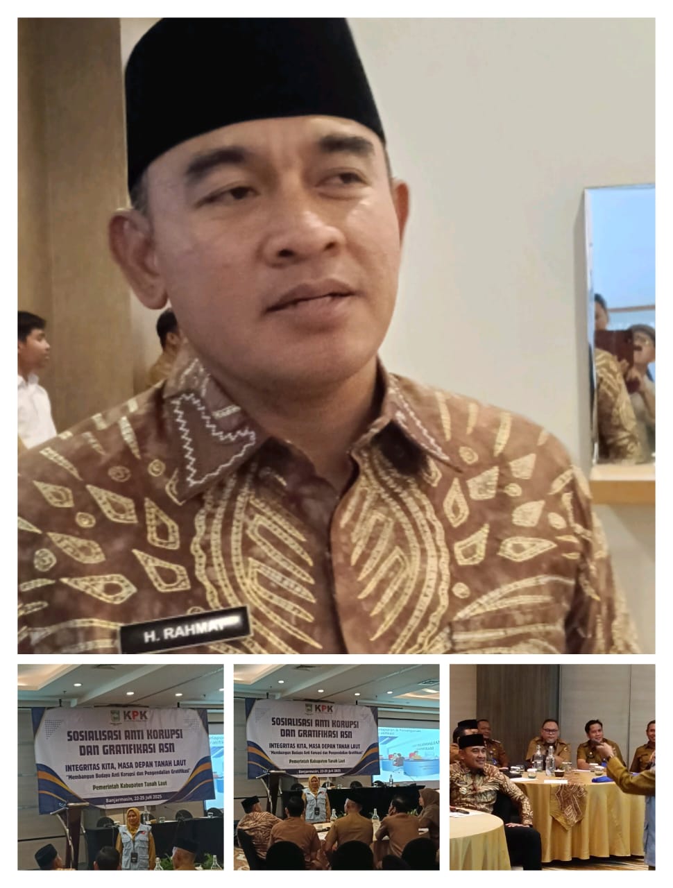 Disosialisasi Anti Korupsi Bupati Rahmat tekankan Apa yang harus dilaporkan dan  Tidak dilaporkan