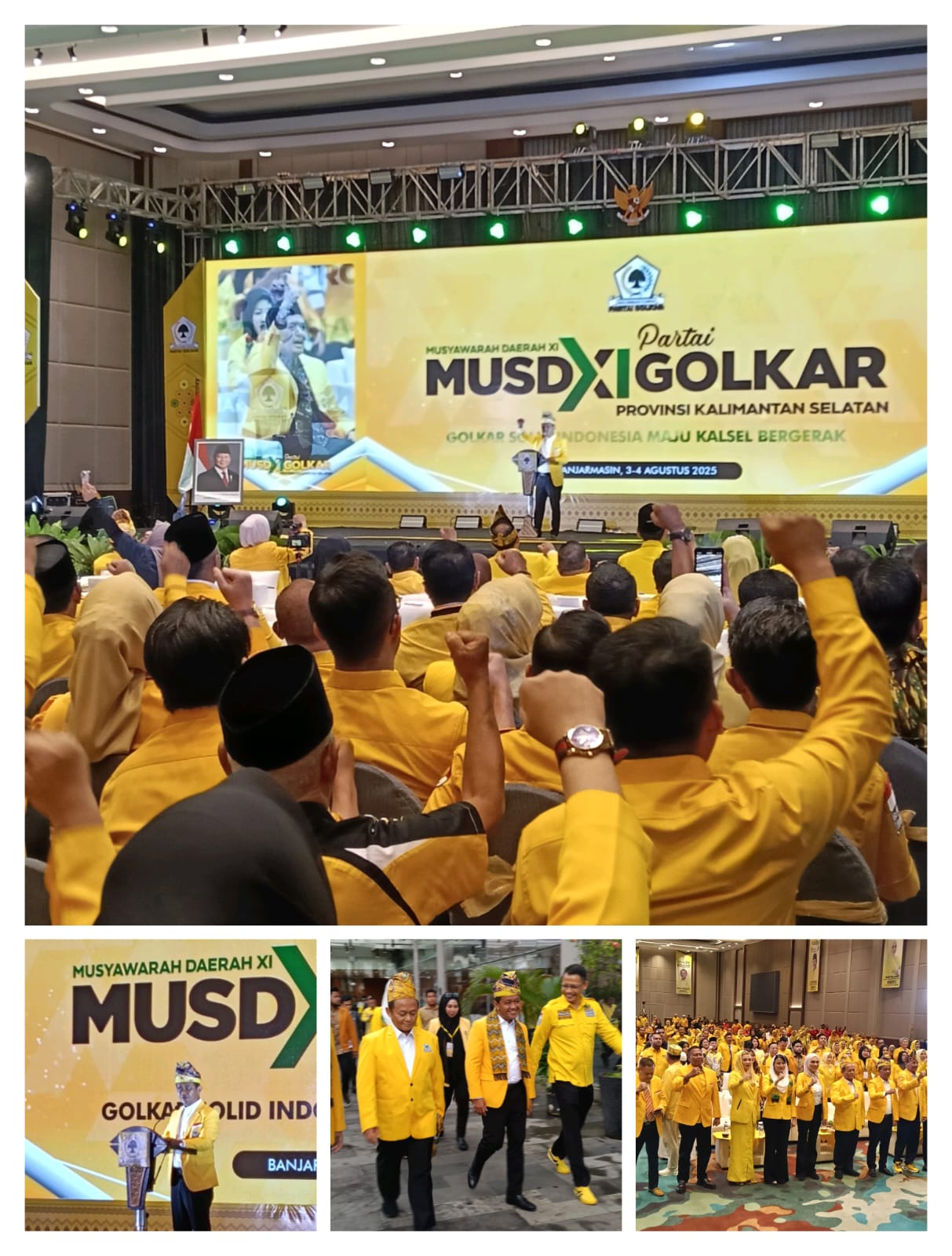 Tekankan 3 Program , Ketua DPP GOLKAR Bahlil secara resmi membuka MUSDA XI GOLKAR Kalsel