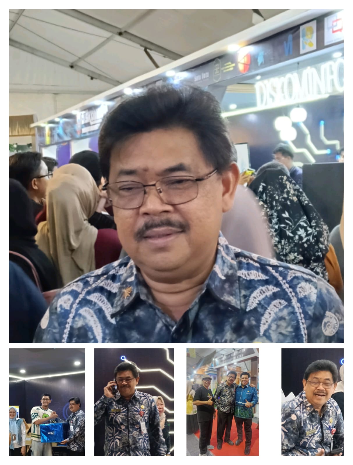 Stand Expo KOMINFO Kalsel tutup acara dengan bagi bagi Hadiah Utama