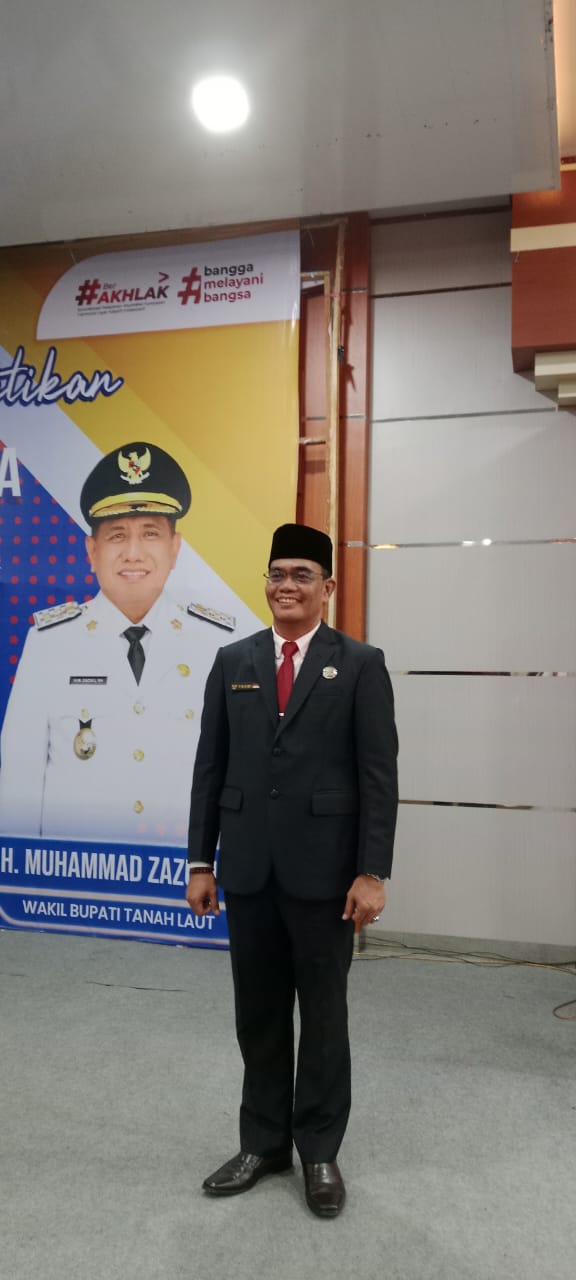 Usai dilantik, Sekretaris Daerah Tanah Laut Ismail,  ini dikatakannya