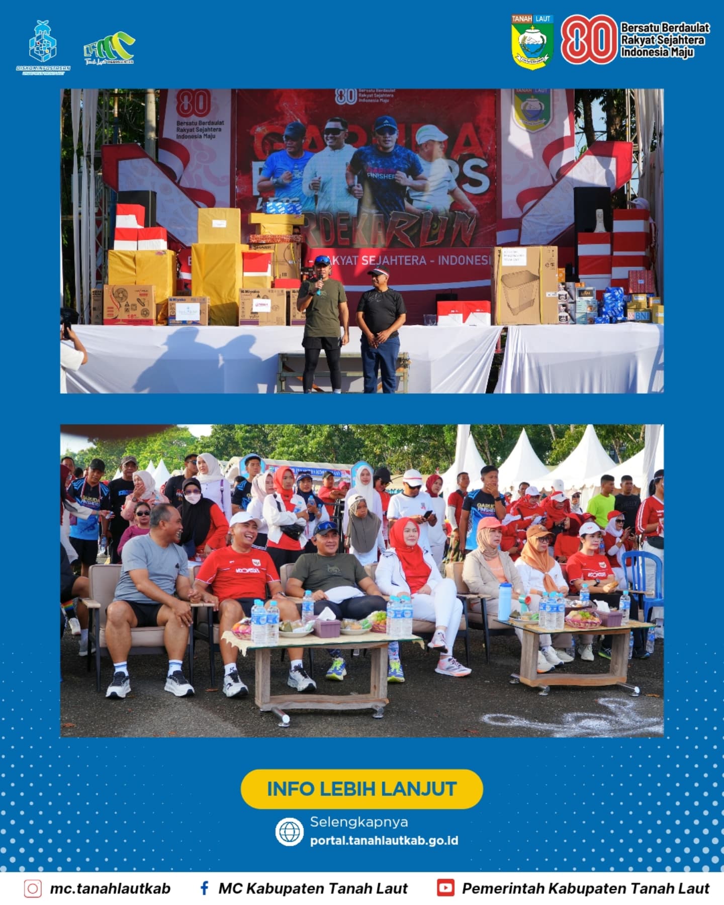 Bupati Rahmat sampaikan Syukur dan apresiasi kepada semua Pihak terselenggaranya rangkaian acara HUT RI