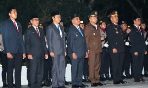 Khidmat! Ketua DPRD Tanah Laut Ikuti Renungan Suci HUT ke-80 RI di Taman Makam Pahlawan
