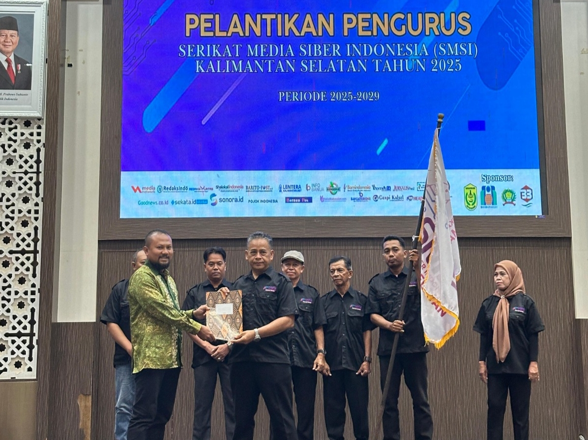 Tegaskan keberadaan Wadah Kumpulan Pemilik Media Siber,  Anang Fadilah dilantik jadi Ketua SMSI Kalsel