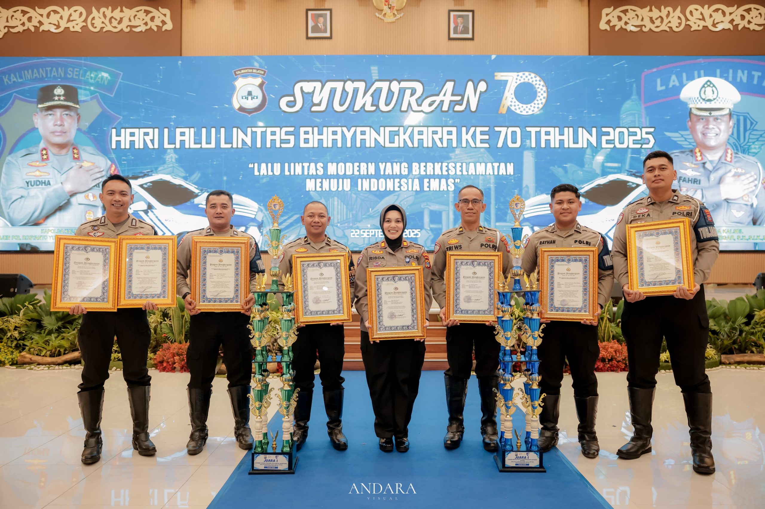HUT Lantas ke 70, Satlantas Polres Banjar Juara I Lomba Film Pendek Polantas Menyapa