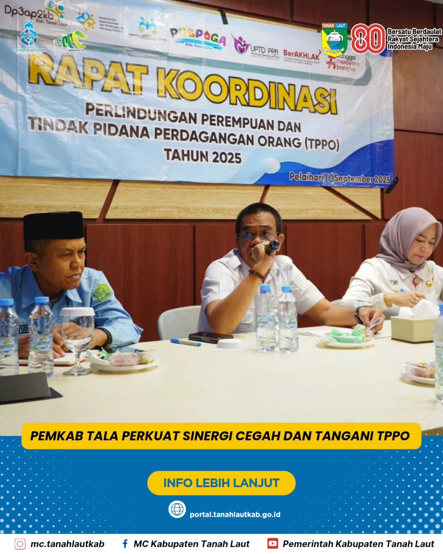 Sekda : Membuka Rapat Koordinasi Perlindungan Perempuan dan TPPO