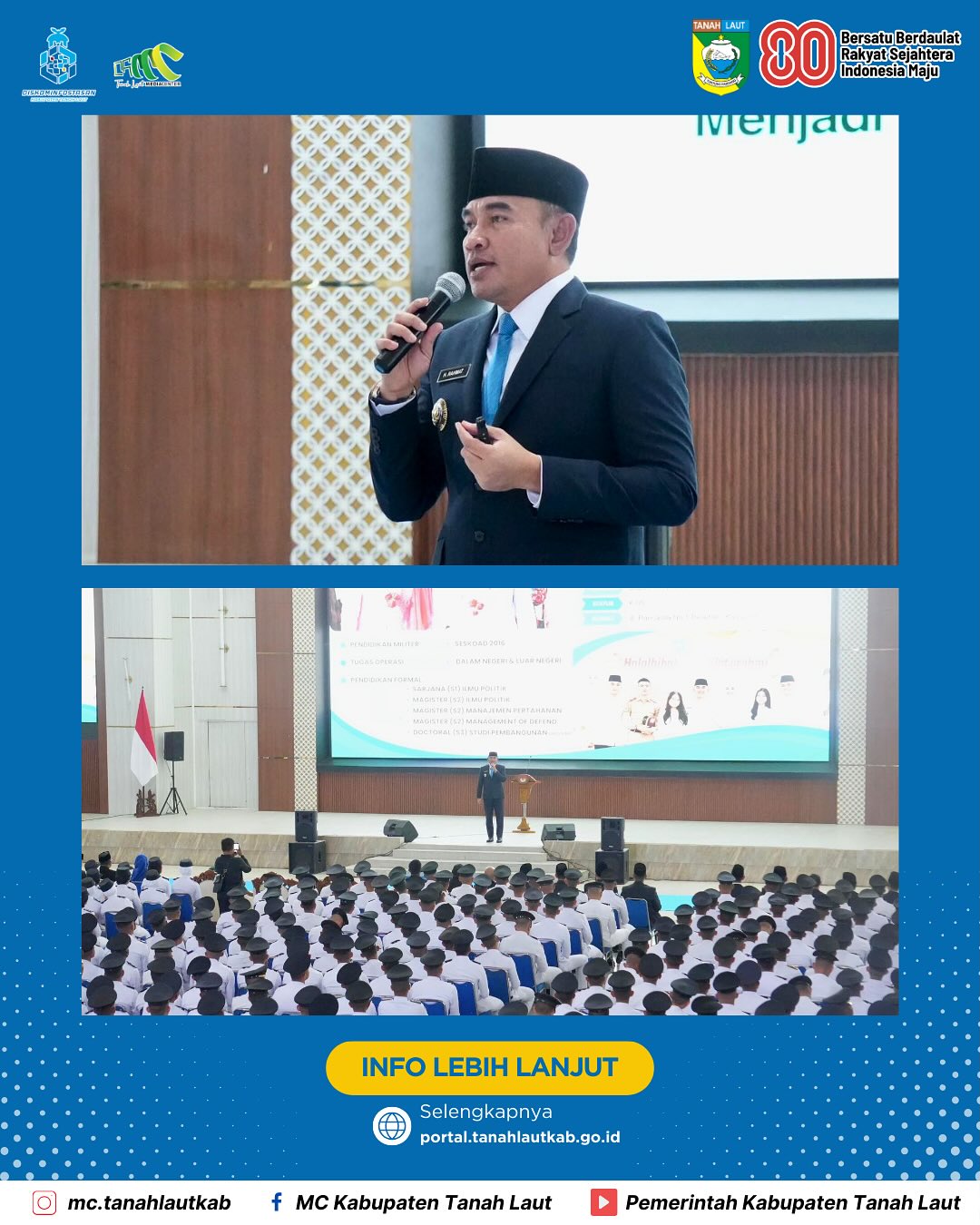 Berbagi Pengalaman, Bupati Tanah Laut berikan Kuliah Umum di IPDN Jatinangor