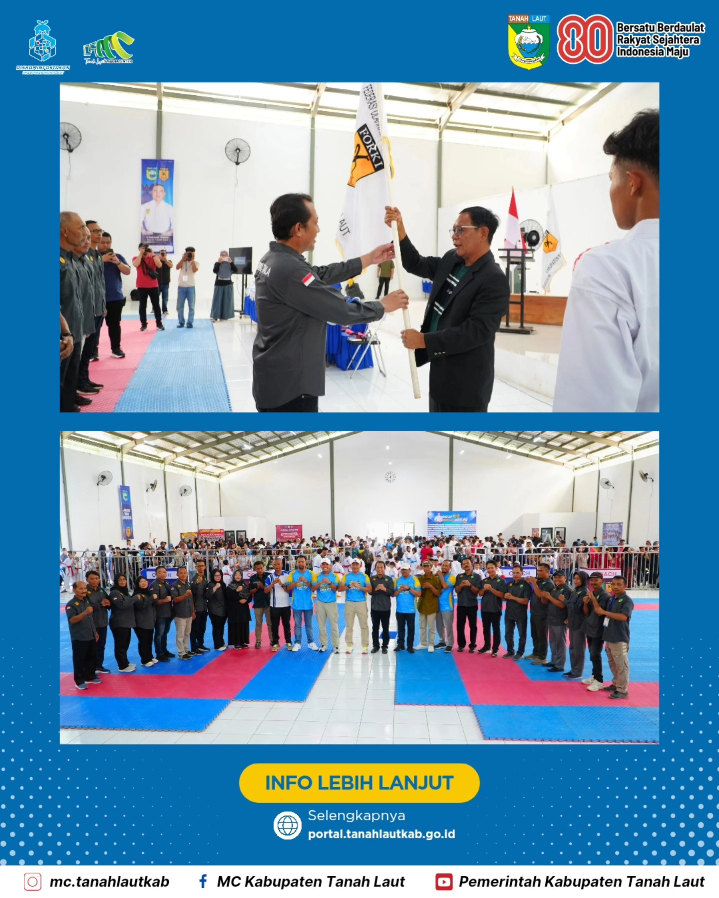 Terselenggaranya Kejuaraan Karate, Bupati Rahmat sampaikan apresiasi setinggi-tingginya kepada Forki Provinsi Kalsel & Tala