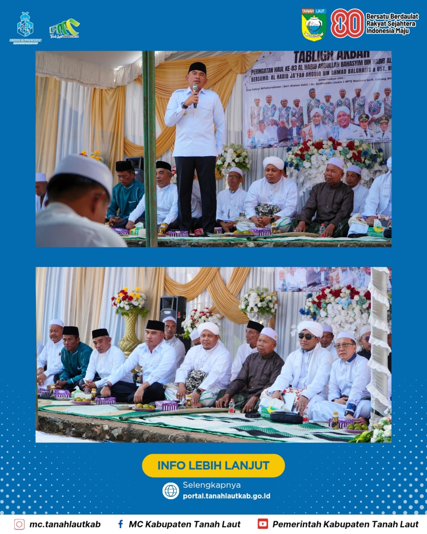 Dihadiri Ribuan Jamaah hadiri Haul Al-Habib Abdullah Bahasyim sekaligus Maulid Nabi Muhammad