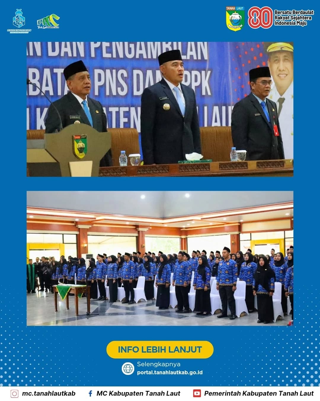 Melantik 108 PPPK, Bupati Tanah Laut Ajak ASN berikan pelayanan terbaik