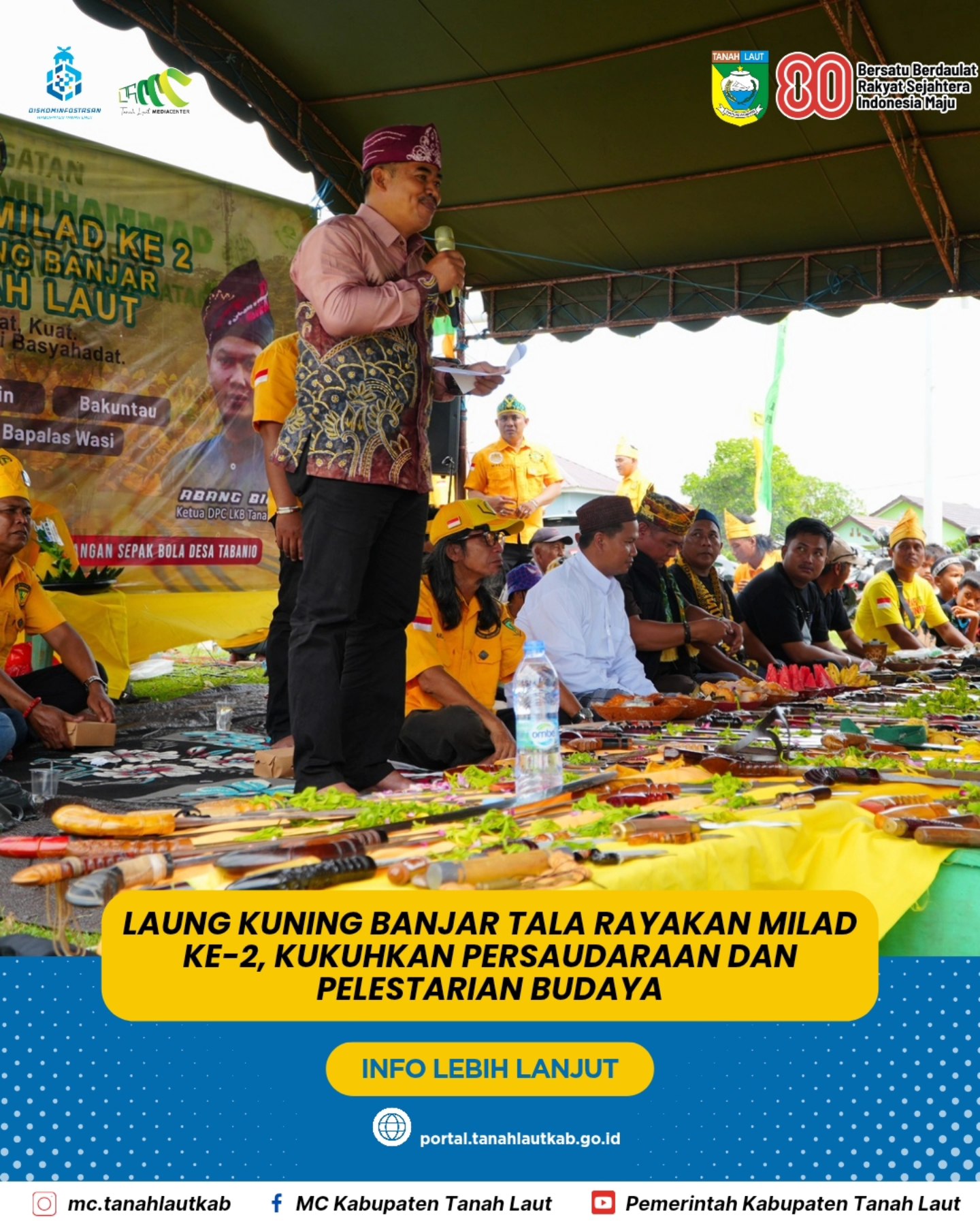 Milad ke 2 Laung Banjar Tanah Laut dihadiri Staf Ahli