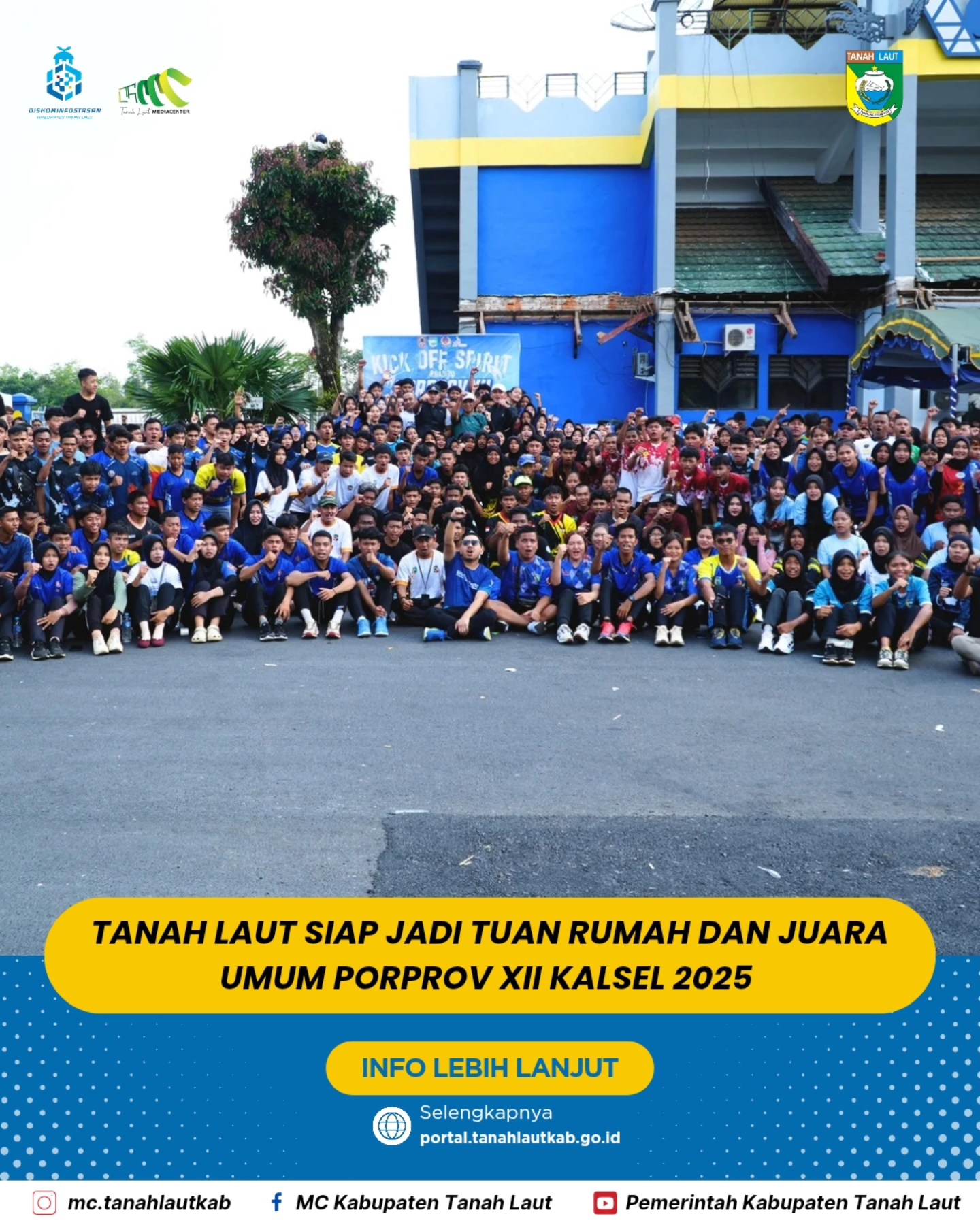 Bupati Tanah Laut Bakar semangat Atlit  dengan Bisa Bisa Bisa