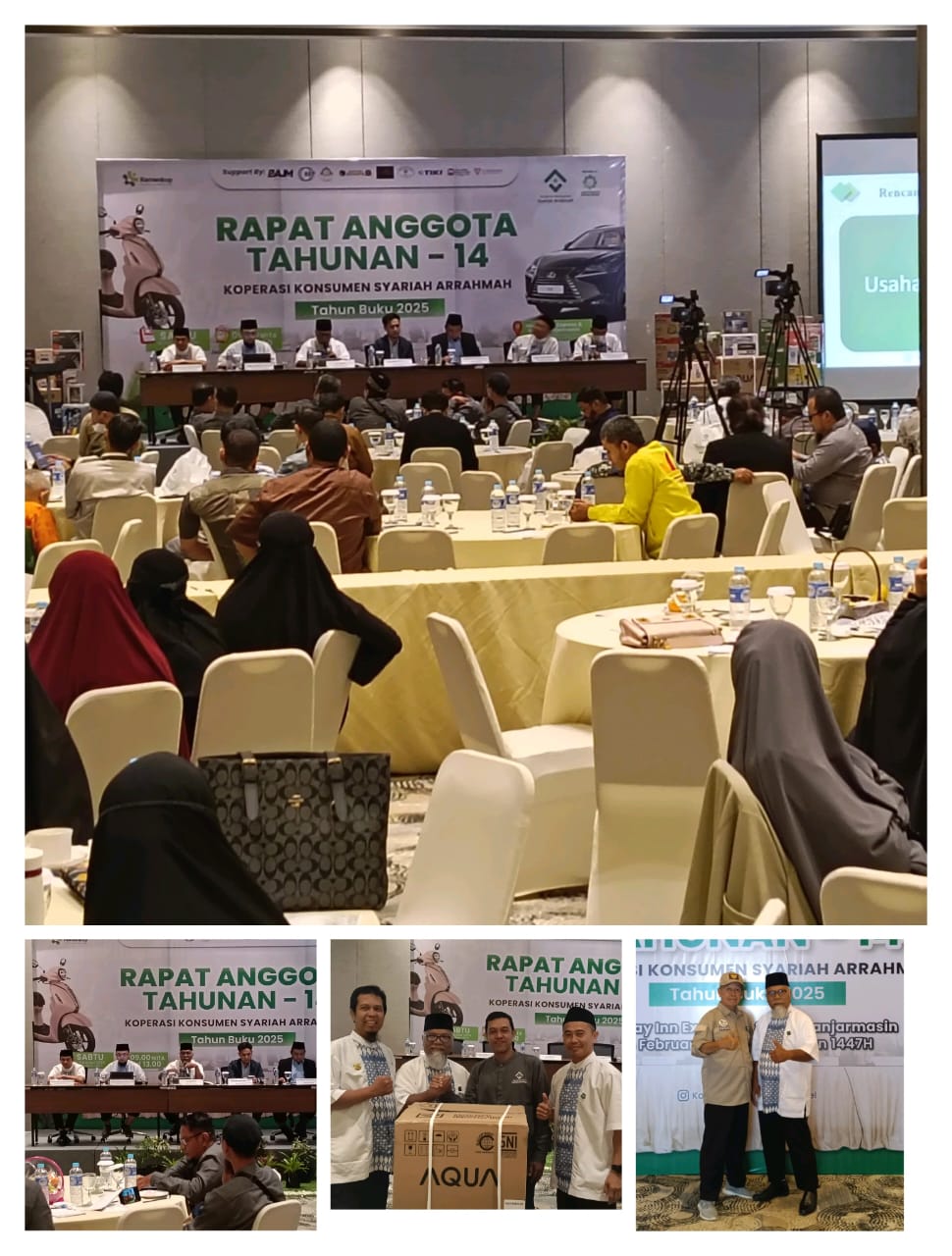 RAT Koperasi Arrahmah Tahun Buku 2025 diterima, Anggota kebagian SHU dan hadiah Door Prize Utama dan Hiburan