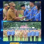 Di  Apel Gabungan Wakil Bupati Tala serahkan SK CPNS