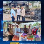 Mendengar Kebakaran di Liang Anggang  Bupati segera berangkat ke Lokasi