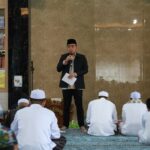 Wabup Herman Susilo Sholat Idul Fitri bersama Warga Handil Bakti