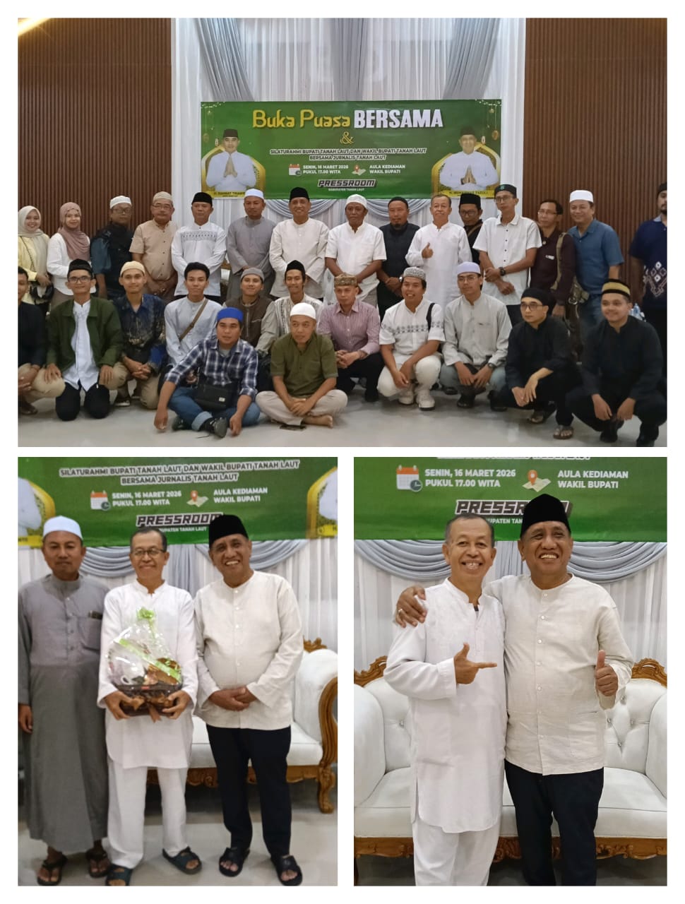 Wakil Bupati Tanah Laut gelar Buka Puasa  Bersama dengan Wartawan Press Room