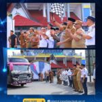 Bupati Tanah Laut Rahmat Trianto melepas keberangkatan Pemudik Lebaran