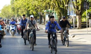 Gowes ke Balai Kota, Wali Kota Banjarmasin Hadiri Apel Kesadaran Nasional KORPRI 2026