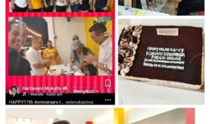 Genap 17 Tahun Koran & Online Media Publik.net,  SUKURAN DI CAFE PANEN HIJAU Banjarmasin