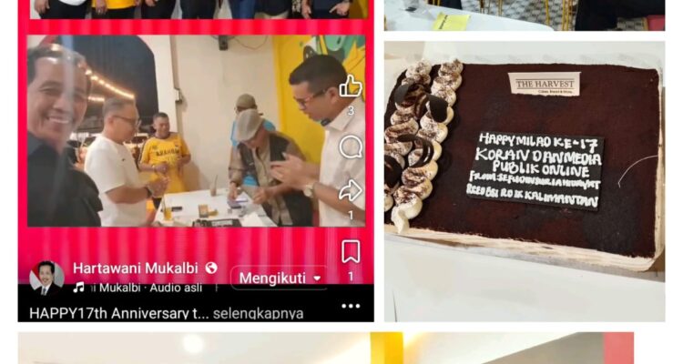 Genap 17 Tahun Koran & Online Media Publik.net,  SUKURAN DI CAFE PANEN HIJAU Banjarmasin