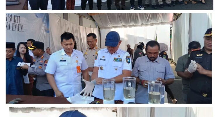 Tunjukkan Komitmen,  Barang Bukti Tindak Kejahatan dimusnakan oleh Kajari,  Bupati, Kapolres disaksikan Unsur Organisasi