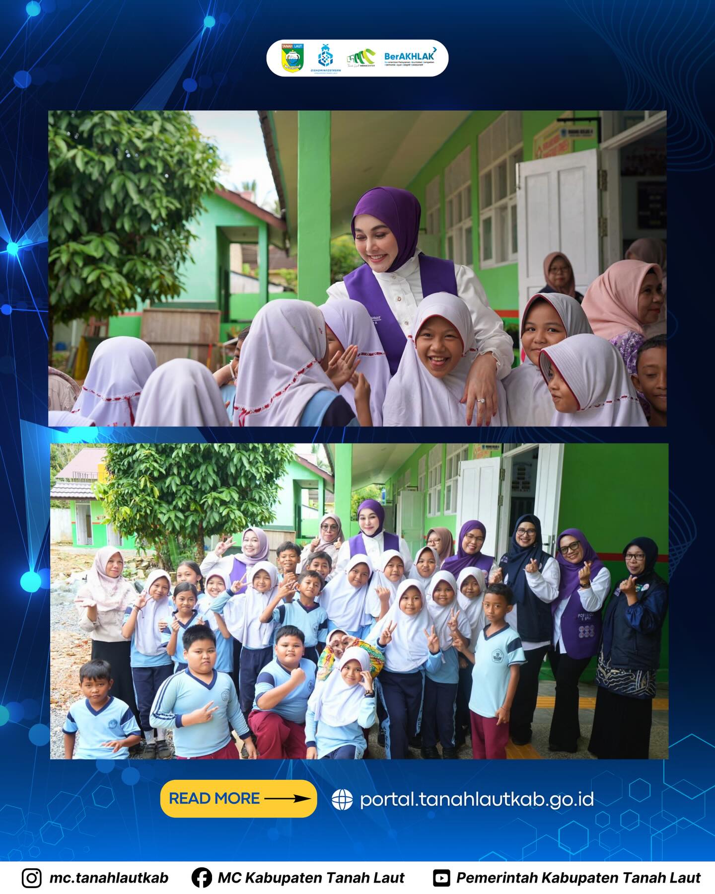 Ketua TP Posyandu Hj. Dian Rahmat, Selusuri  Titik MBG di sekolah TK & SD