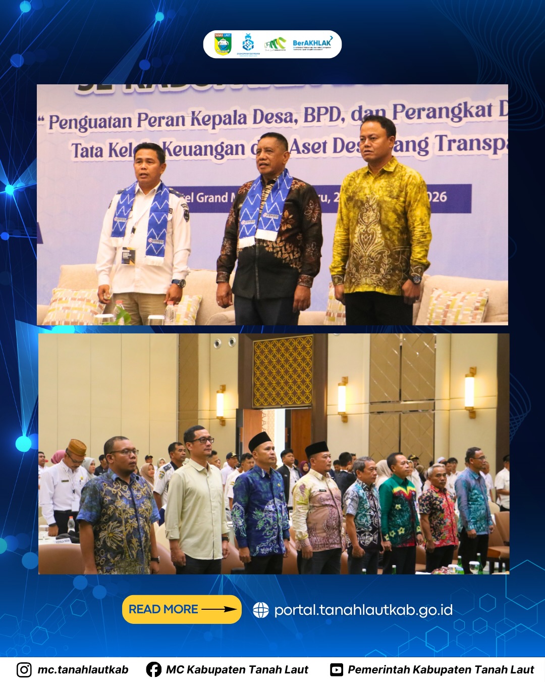 Wabup Tanah Laut Resmi Buka Bimtek Aparatur Desa, Dorong Transparansi Tata Kelola