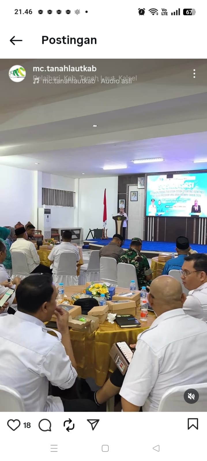 Dengan Program GENTING Pemkab Tala dan TP PKK Kolaborasi Cegah Stunting