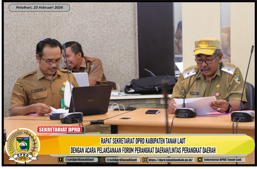 Sekretariat DPRD Tanah Laut Gelar Forum Lintas Perangkat Daerah, Sinkronkan Program Kerja