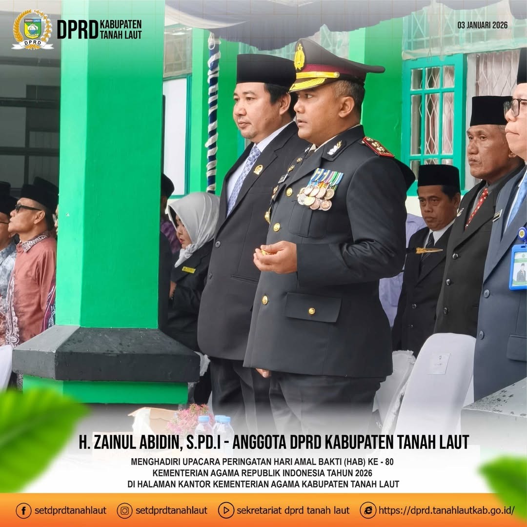 Anggota DPRD Tanah Laut, H. Zainul Abidin Hadiri Peringatan HAB ke-80 Kemenag