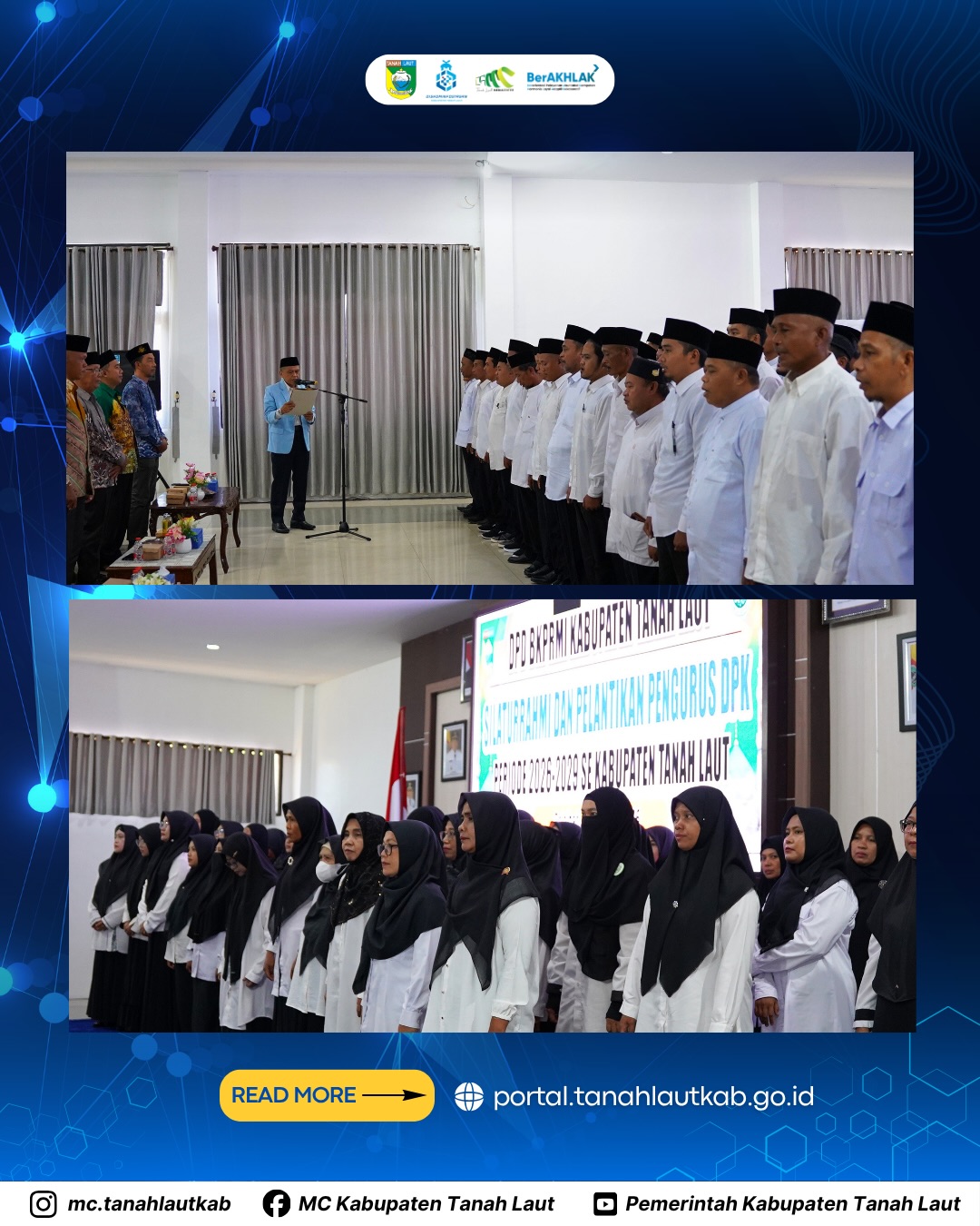 Memiliki peran strategis Membina Generasi muda,  BKPRMI Gelar Pelantikan di Pelaihari