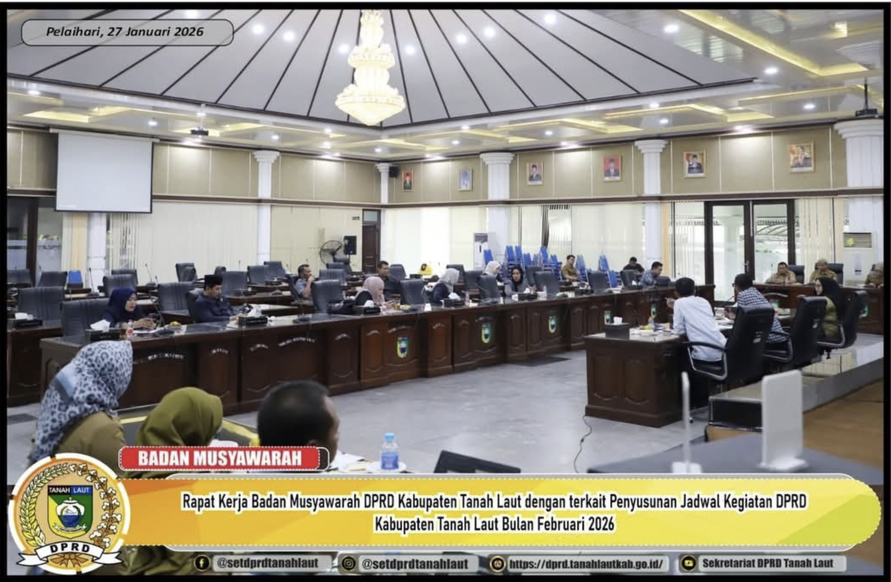 DPRD Tanah Laut Gelar Rapat Banmus, Susun Agenda Kerja Februari 2026