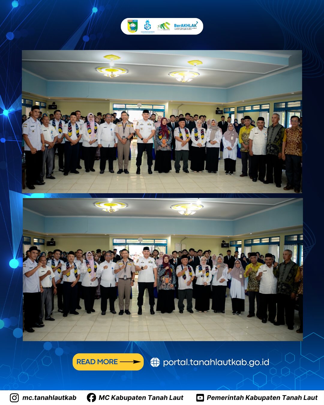 Bupati Rahmat memberikan motivasi kepada para lulusan SMK-PP Pelaihari