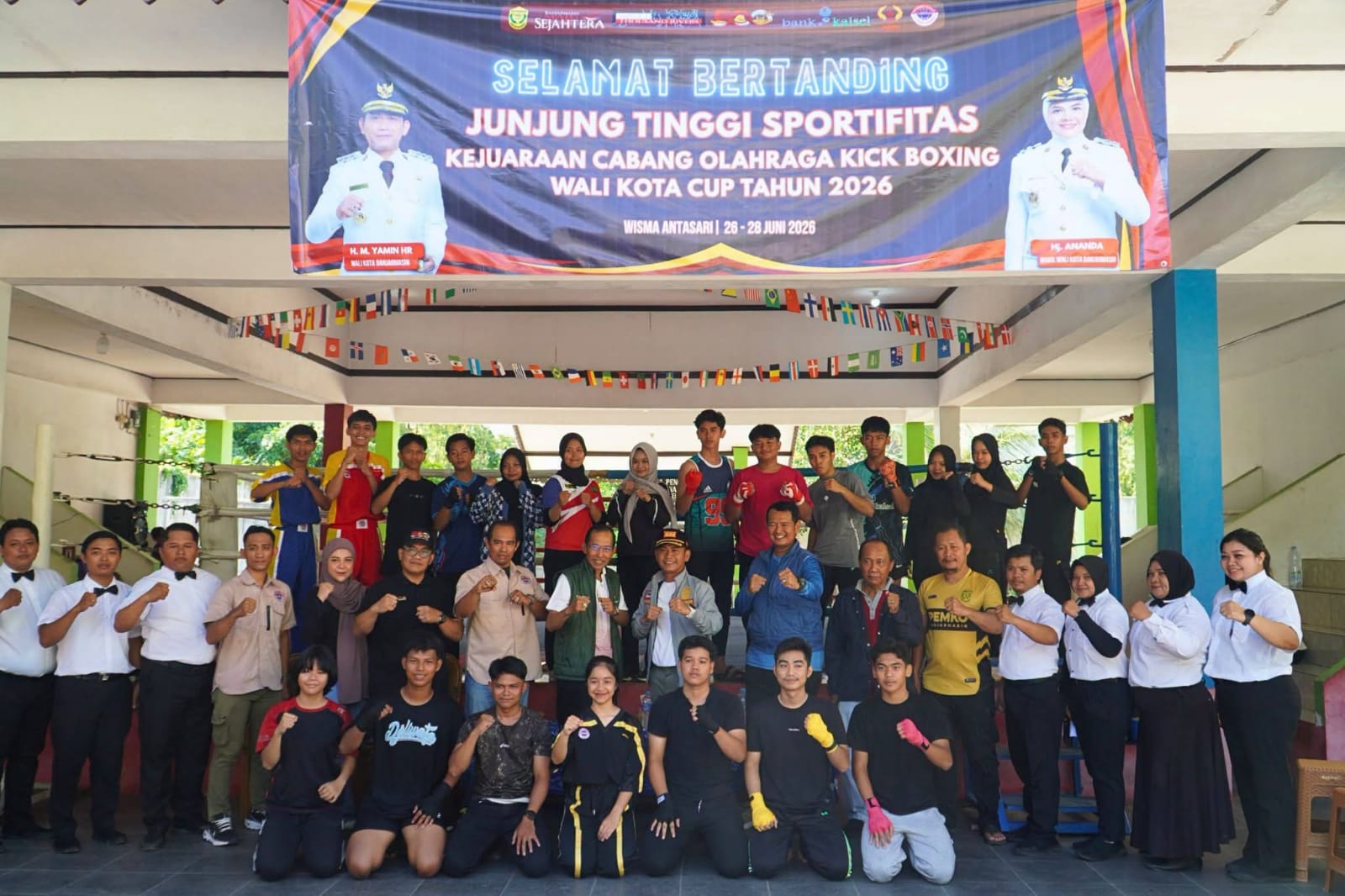 Ramaikan Harjad ke-500 Banjarmasin, Walikota Yamin buka Kick Boxing Cup 2026