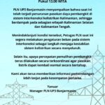 Jaringan Listirk PLN Kalsel Kalteng Terganggu
