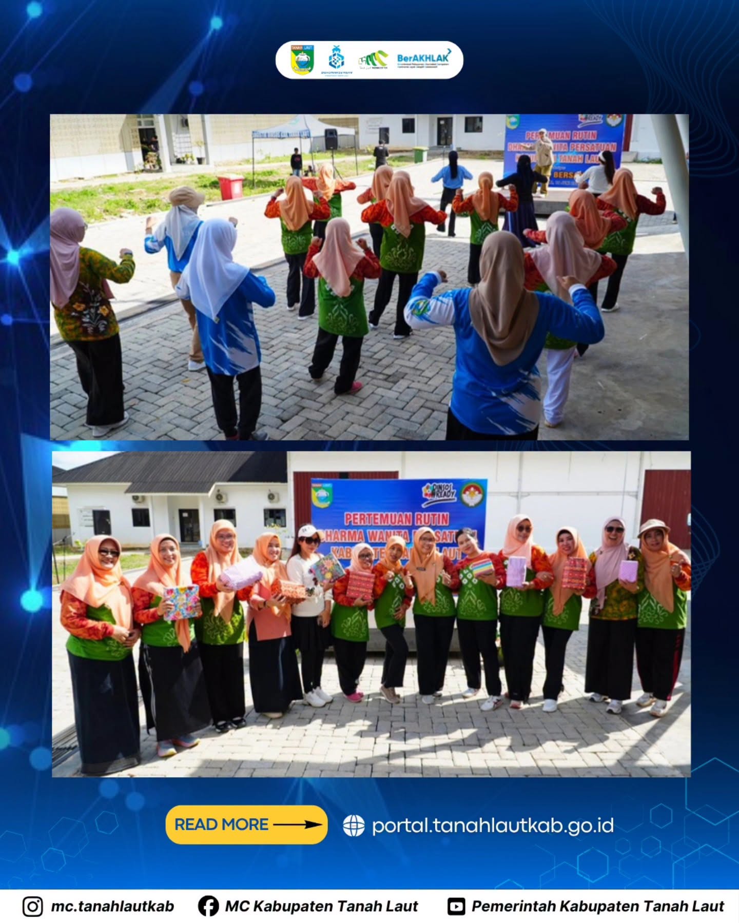 Pertemuan Rutin DWP Tanah Laut Pererat Silaturahmi dan Dorong Gaya Hidup Sehat