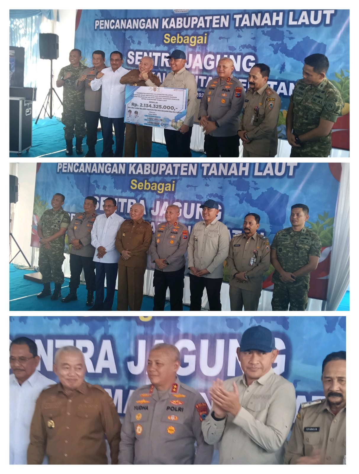 Untuk memperkuat Ketahanan Pangan Kabupaten Tanah Laut dicanangkan sebagai Sentral Jagung Kalsel