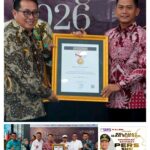 Wali Kota Yamin Dianugerahi Sahabat Pers SMSI di Gedung Dewan Pers