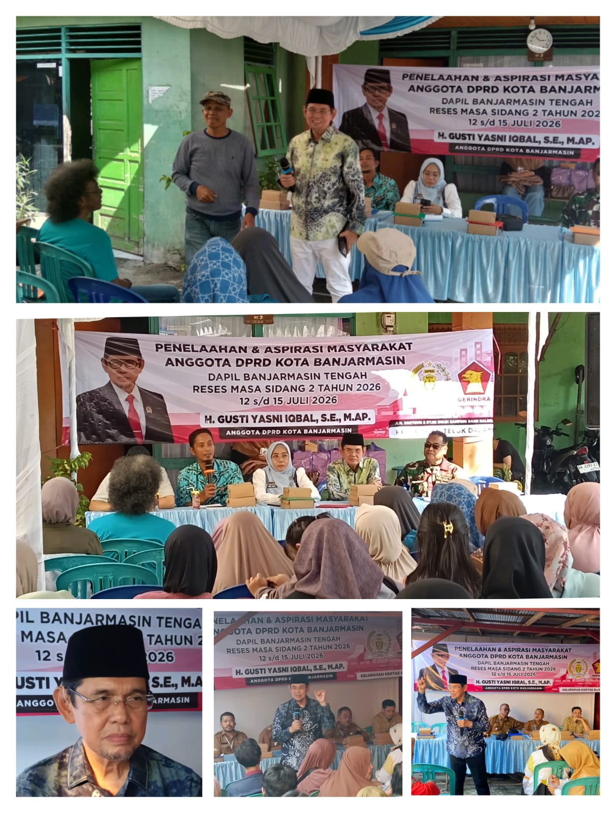 Perhatikan POKIR, Reses Anggota DPRD Banjarmasin Iqbal di Kelurahan Teluk Dalam & Telawang disambut penuh antusias oleh warga