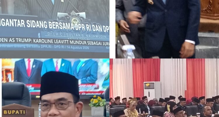 Bupati Wabup. hadiri  Rapat Paripurna Istimewa Kemerdekaan RI 81di DPRD Tanah Laut