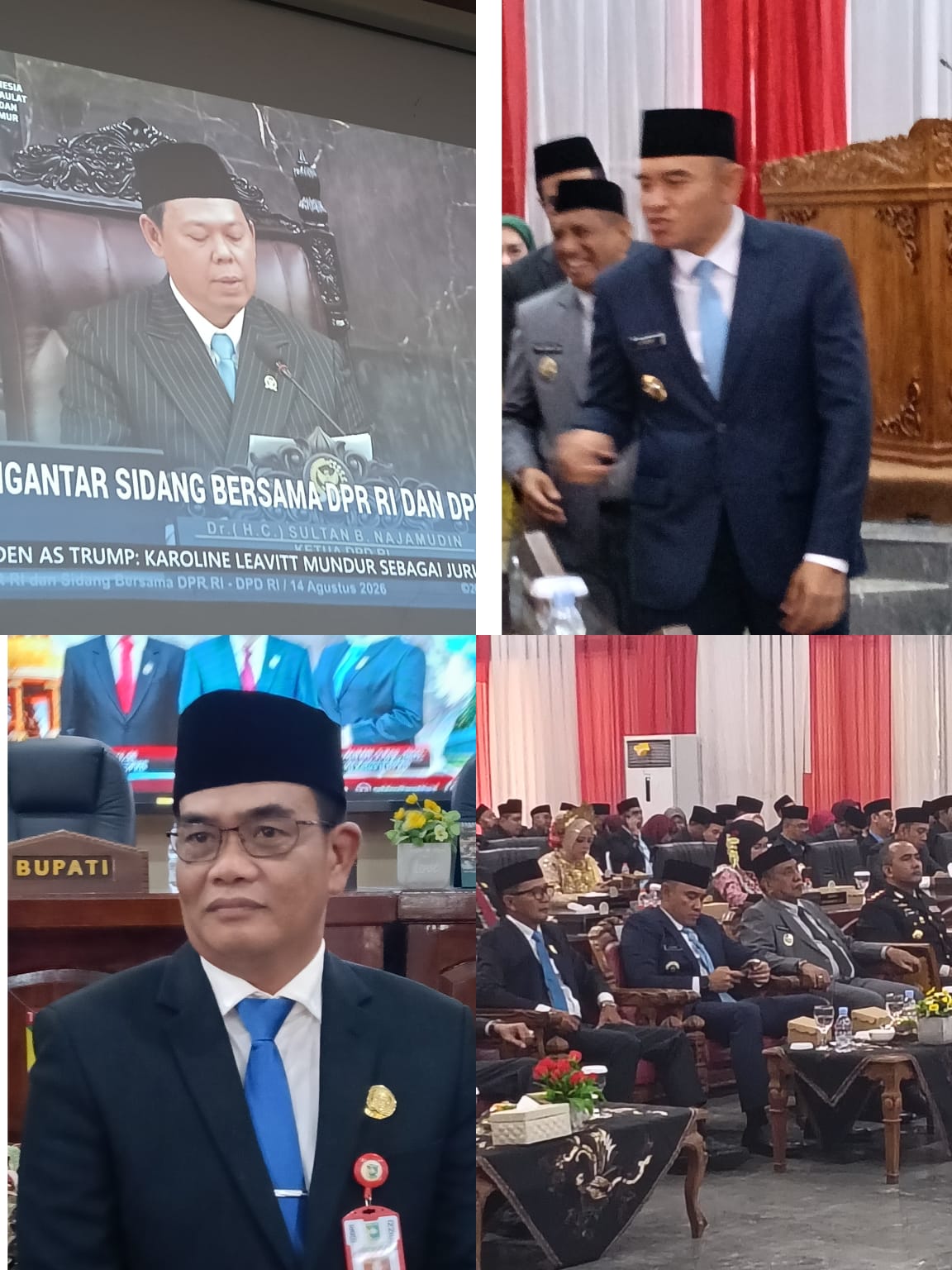 Bupati Wabup. hadiri  Rapat Paripurna Istimewa Kemerdekaan RI 81di DPRD Tanah Laut