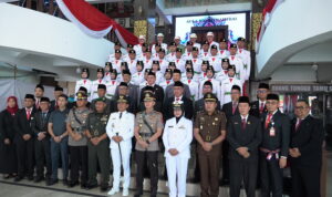 34 Paskibraka Banjarmasin Dikukuhkan, Siap Kibarkan Sang Merah Putih di Balai Kota