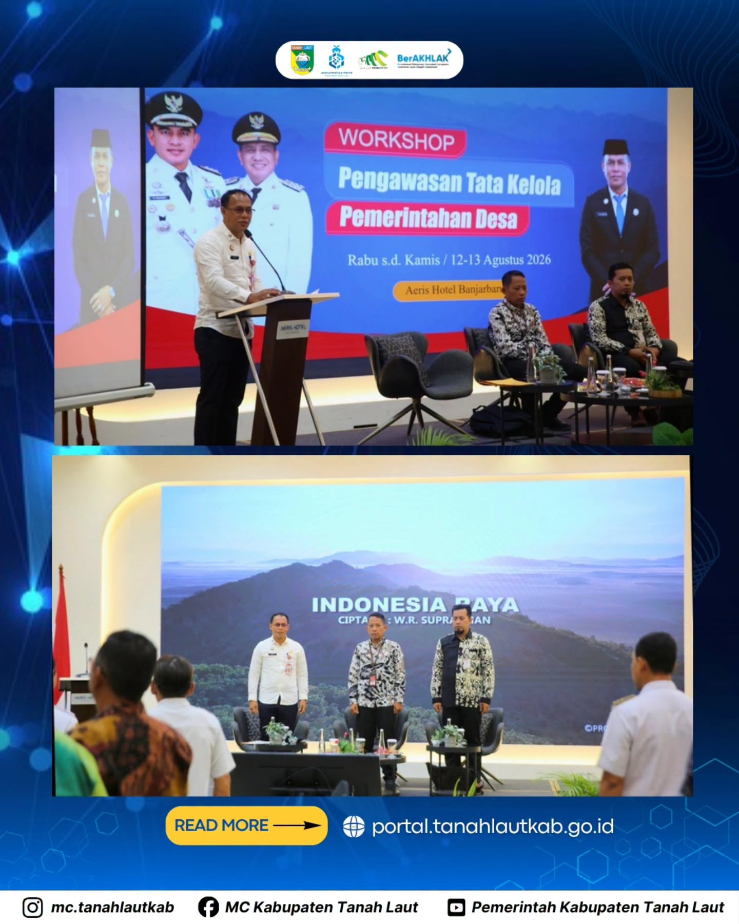 Inspektorat Tanah Laut Gelar Workshop Pengawasan Tata Kelola Pemerintahan Desa